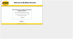 Desktop Screenshot of mymidasrewards.com